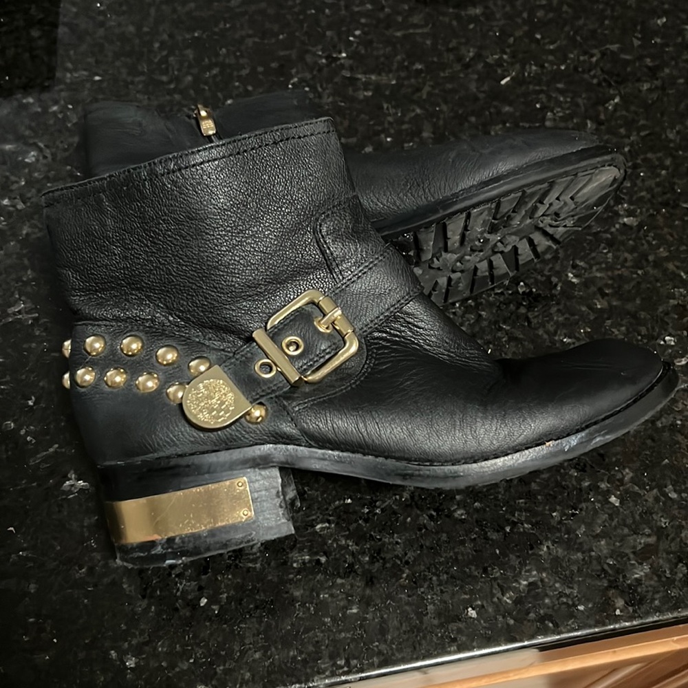 EUC Gold Studded boots